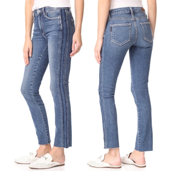 PAIGE Denim - Paige Julia Straight Raw Tux Jeans Dawn Racer